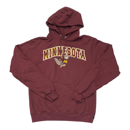 Athletic Sweatshirt Hoodie By Champion In Maroon, Size:S