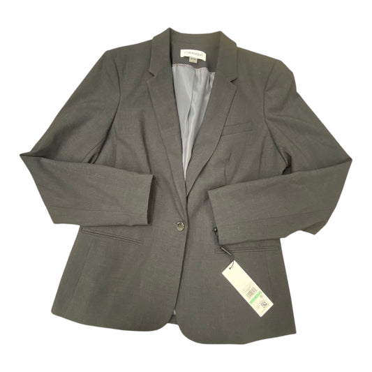 Blazer By Calvin Klein In Grey, Size:8