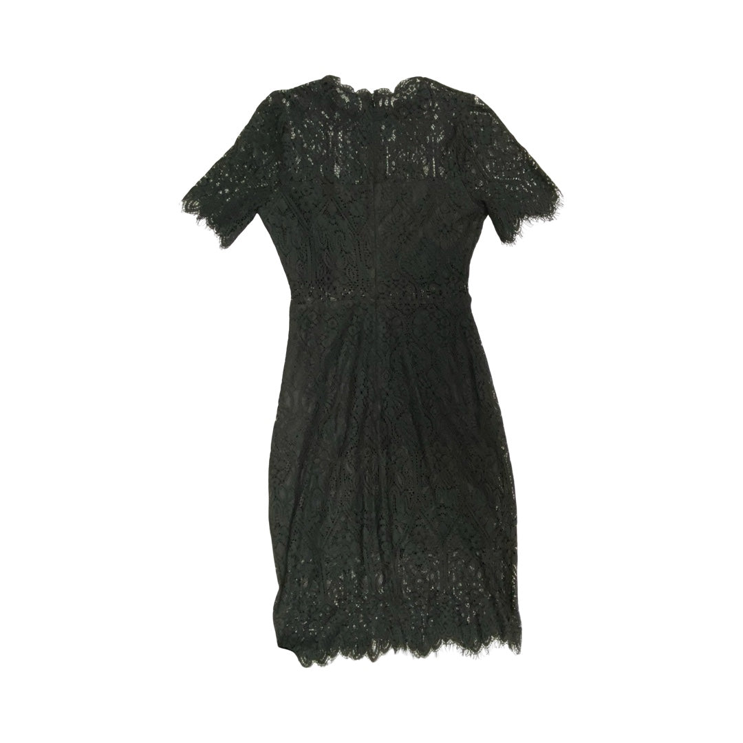 Dress Party Midi By Lulus In Black, Size:S