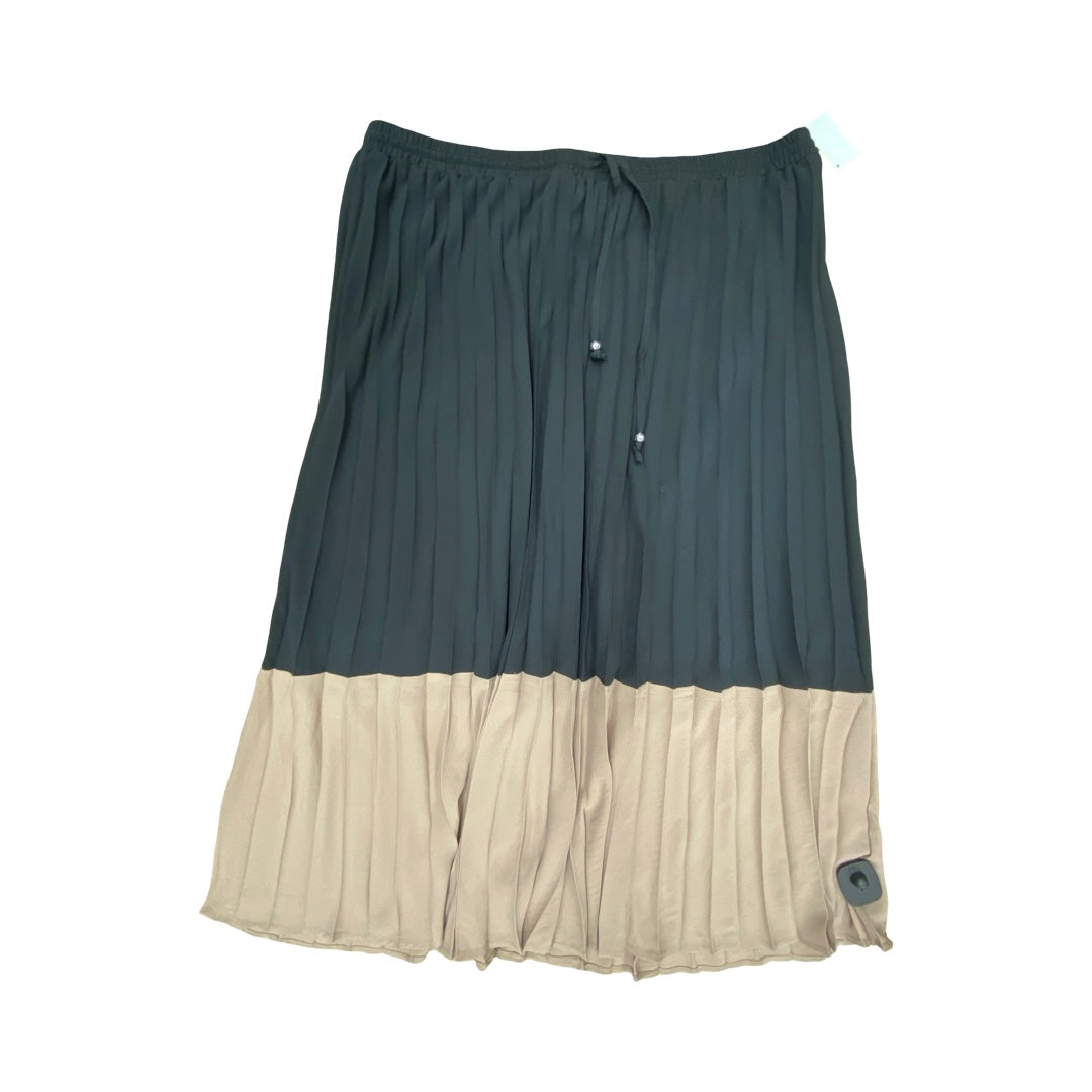Skirt Maxi By Adrianna Papell In Black & Brown, Size:Xl