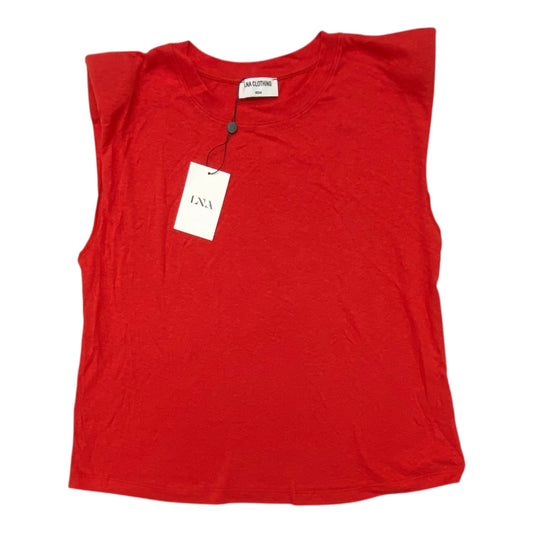 Top Sleeveless By Lna In Red, Size:M