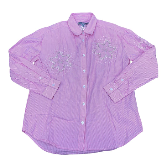 Top Ls By Elliott Lauren In Pink & White, Size:S