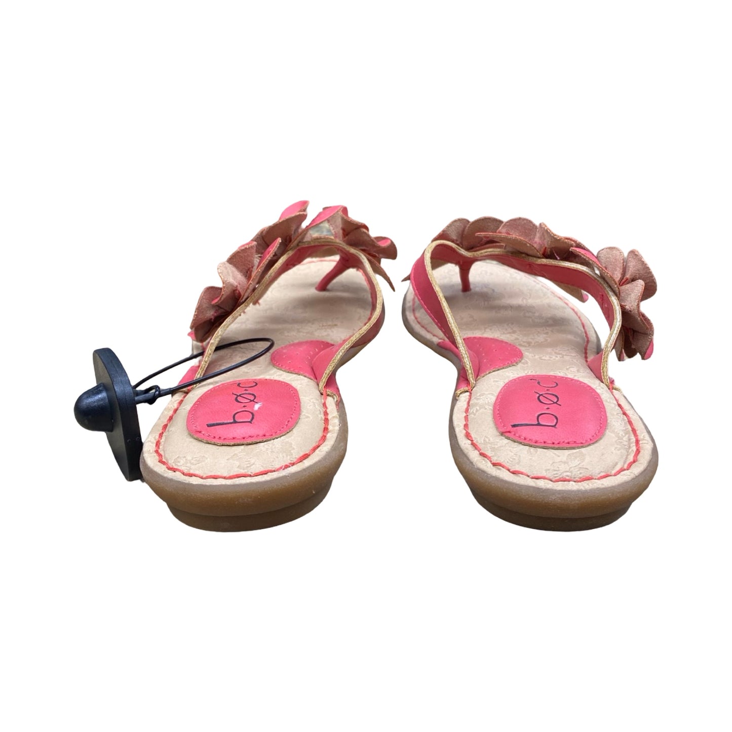 Sandals Flats By Boc In Brown & Pink, Size:7