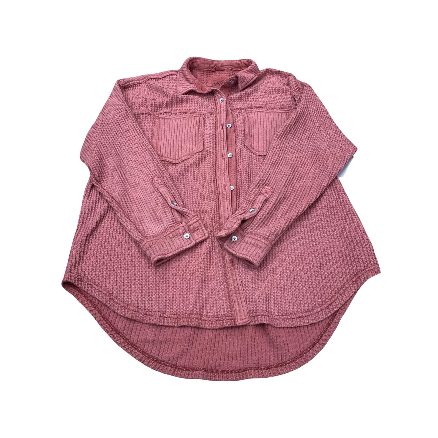 Jacket Shirt By Aerie In Red, Size:M