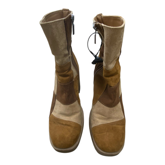 Boots Ankle Heels By Universal Thread In Brown, Size:8.5
