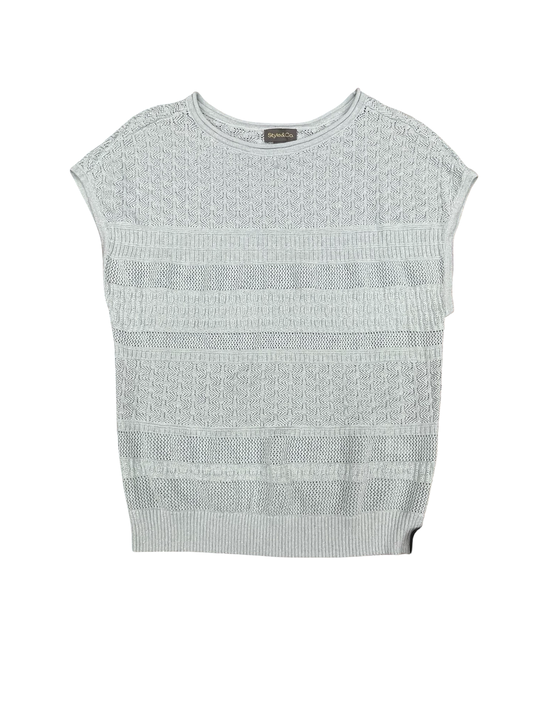 Top Sleeveless By Style And Company In Blue, Size:M