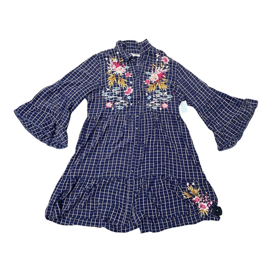 Dress Designer By Johnny Was In Blue, Size:L