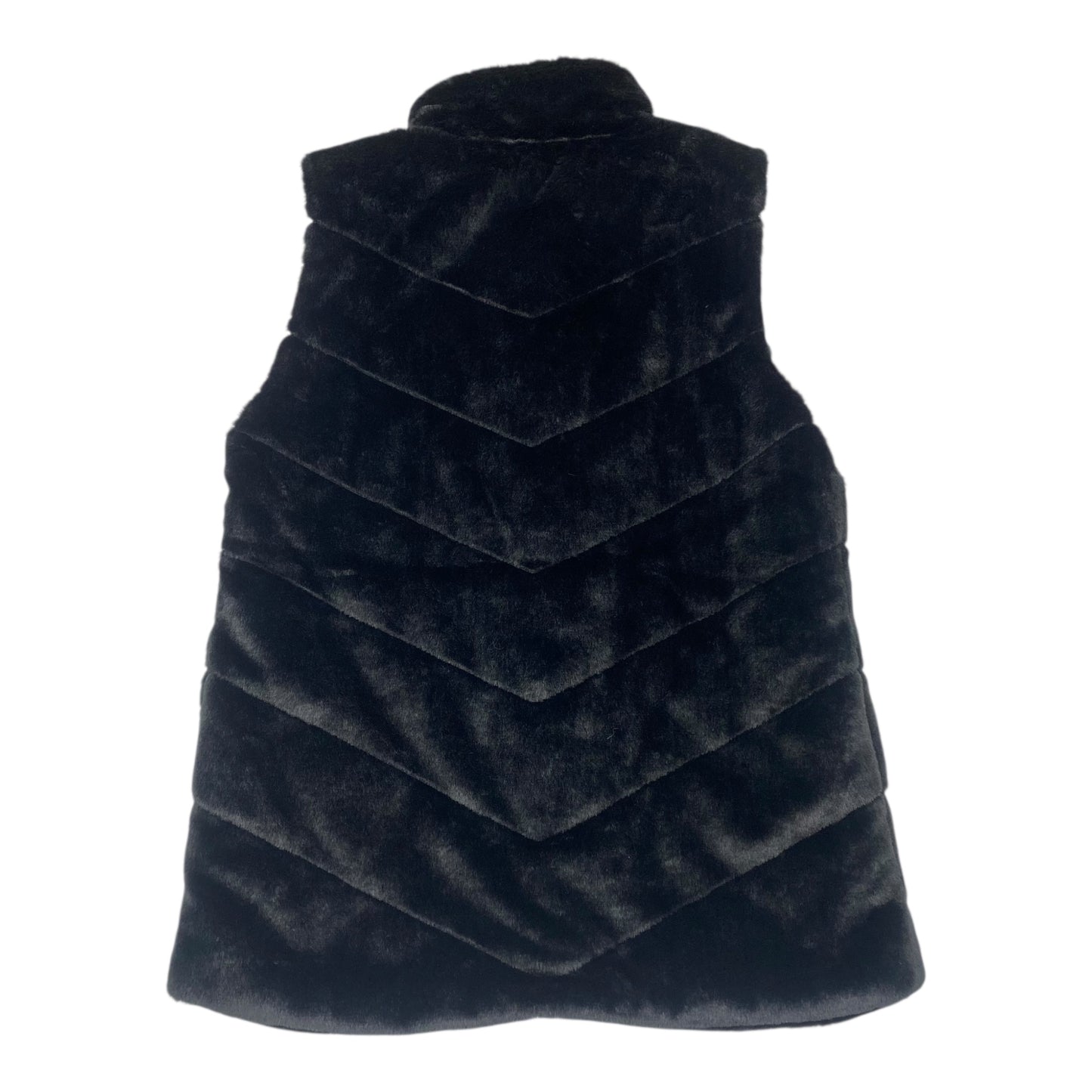 Vest Faux Fur & Sherpa By Maurices In Black, Size:L