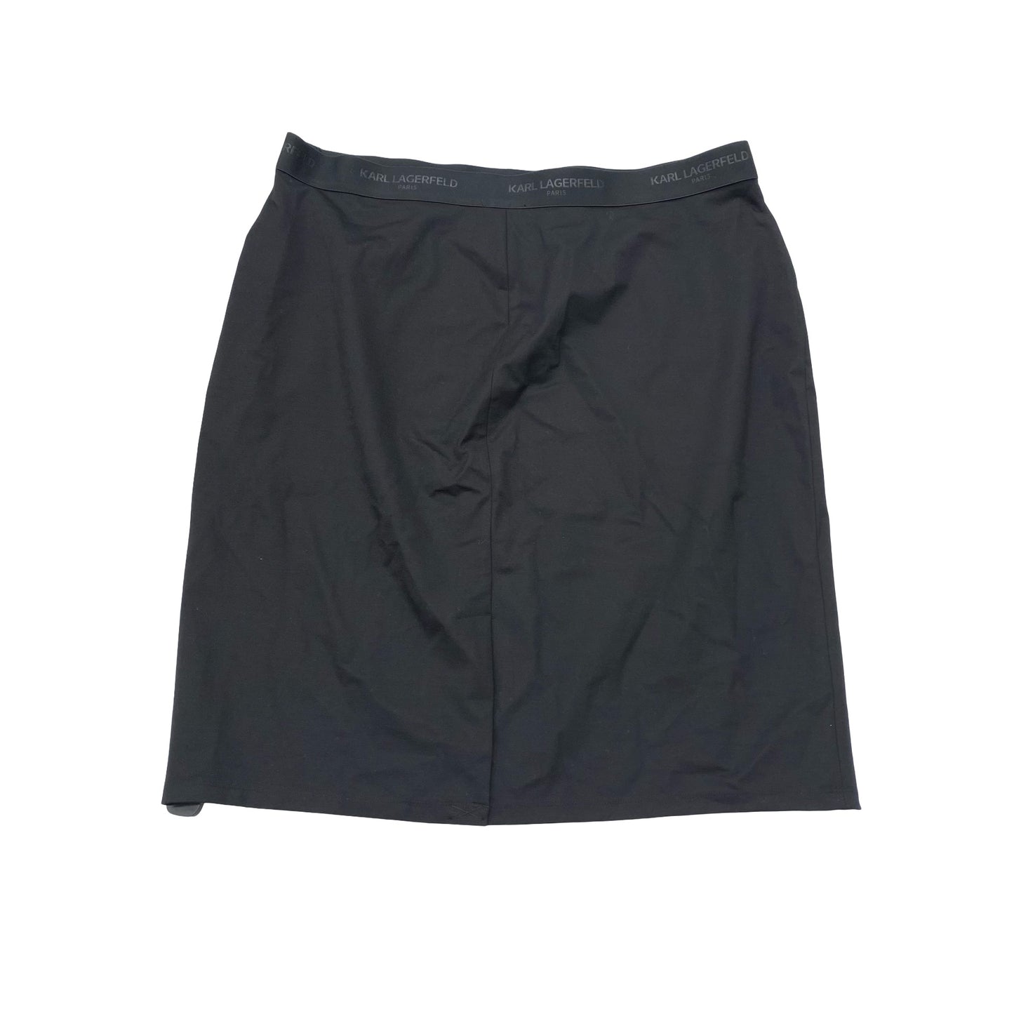 Skirt Designer By Karl Lagerfeld In Black, Size:1X
