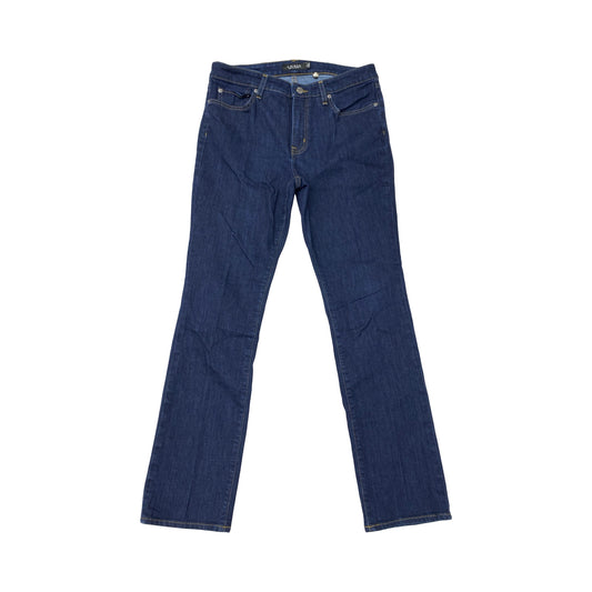 Jeans Straight By Lauren By Ralph Lauren In Blue, Size:12
