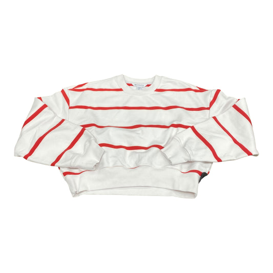 Sweatshirt Crewneck By Athleta In Red & White, Size:M