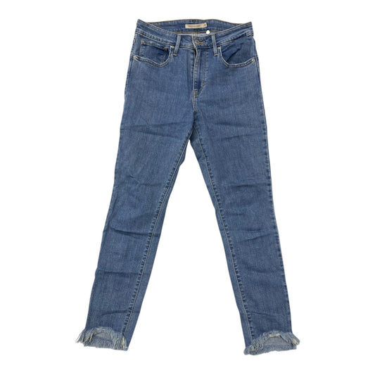 Jeans Skinny By Levis In Blue Denim, Size:4