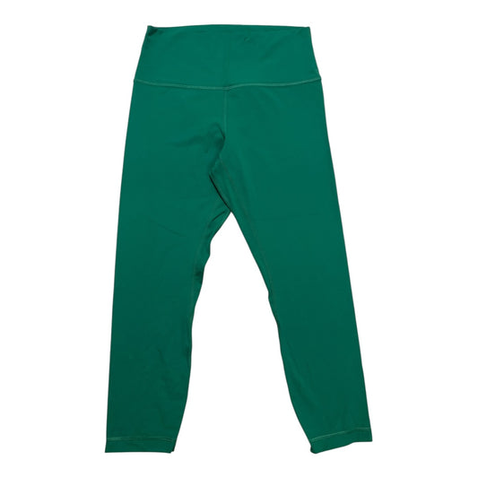 Athletic Leggings By Lululemon In Green, Size:10