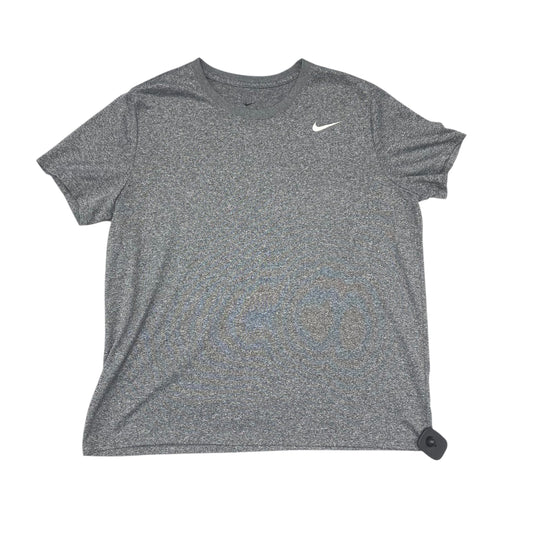 Athletic Top Ss By Nike In Grey, Size:Xl