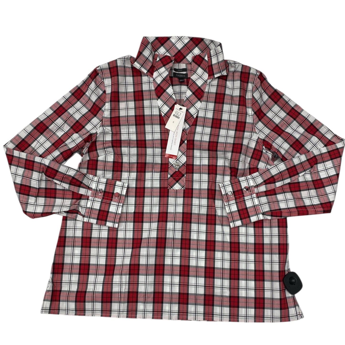 Top Ls By Talbots In Plaid Pattern, Size:S