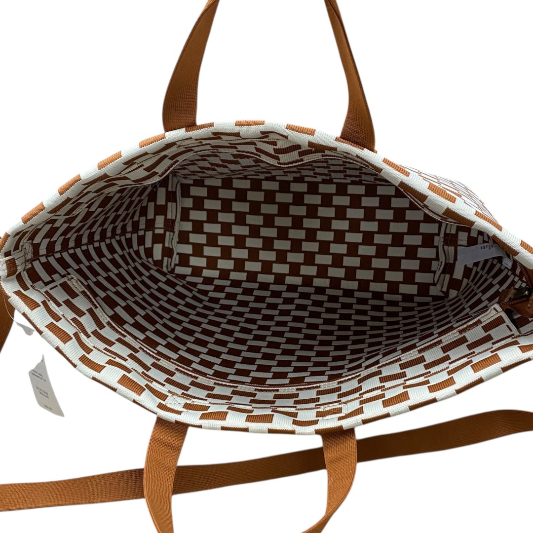 Handbag By Duluth Trading In Brown & Cream, Size:Large