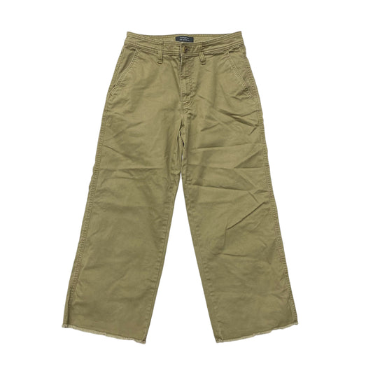 Pants Cropped By Banana Republic In Green, Size:4