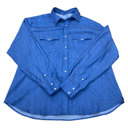 Top Ls By Clothes Mentor In Blue Denim, Size:3X
