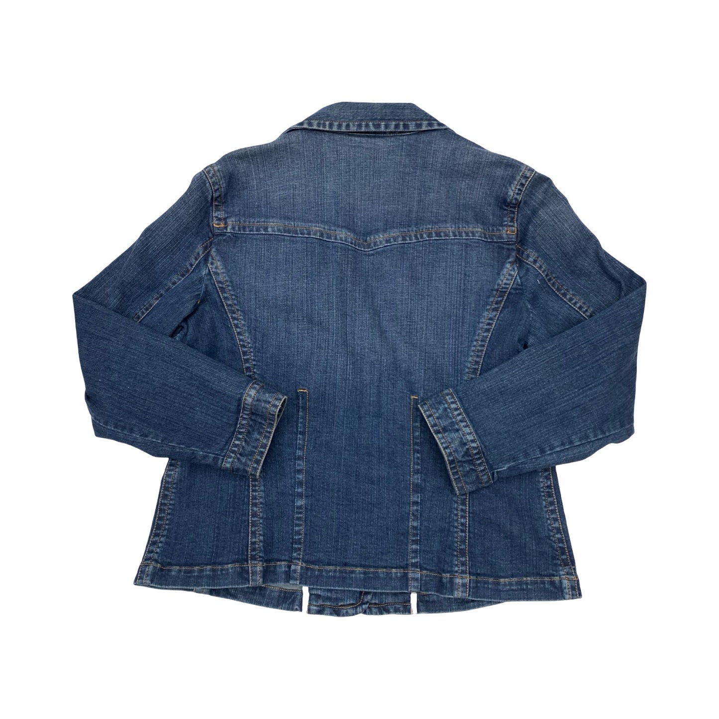 Jacket Denim By Chicos In Blue Denim, Size:L