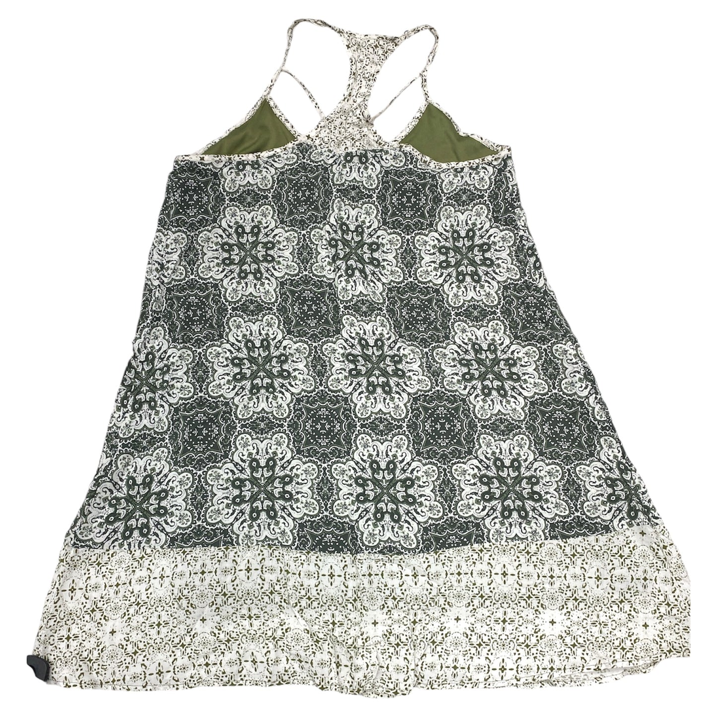 Dress Casual Short By Francesca’S In Green & White, Size:M