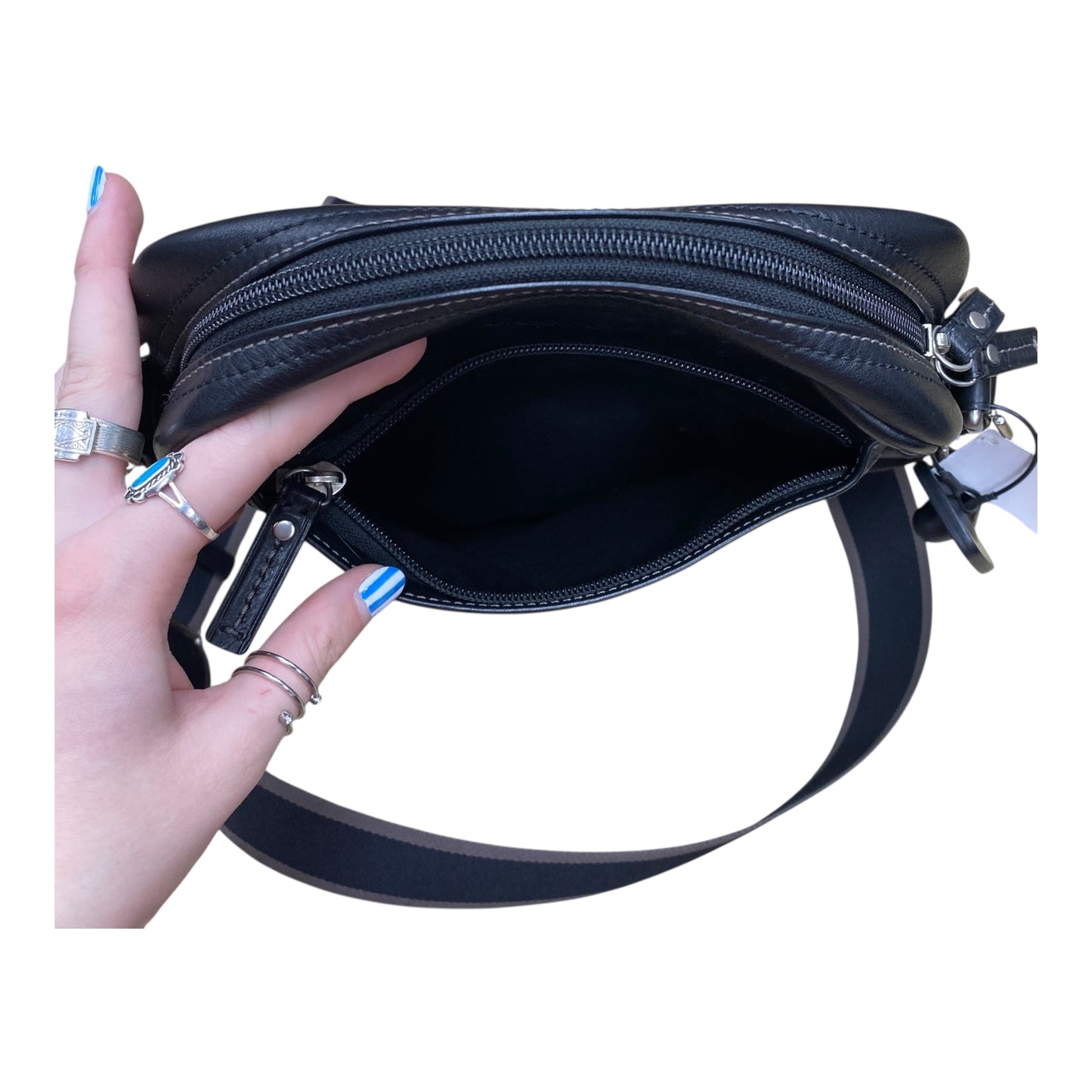 Handbag Designer By Coach In Black, Size:Medium