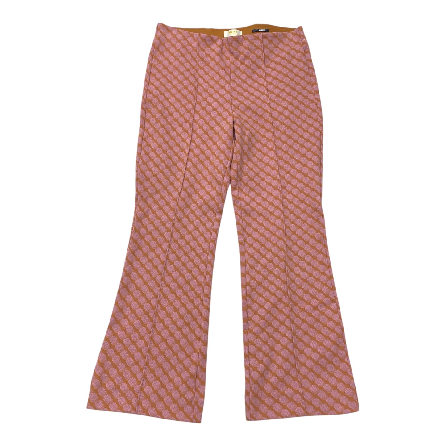 Pants Cropped By Maeve In Brown & Pink, Size:M