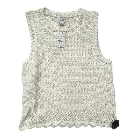 Top Sleeveless By J. Crew In White, Size:M