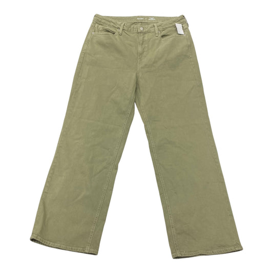 Jeans Wide Leg By Old Navy In Green, Size:14