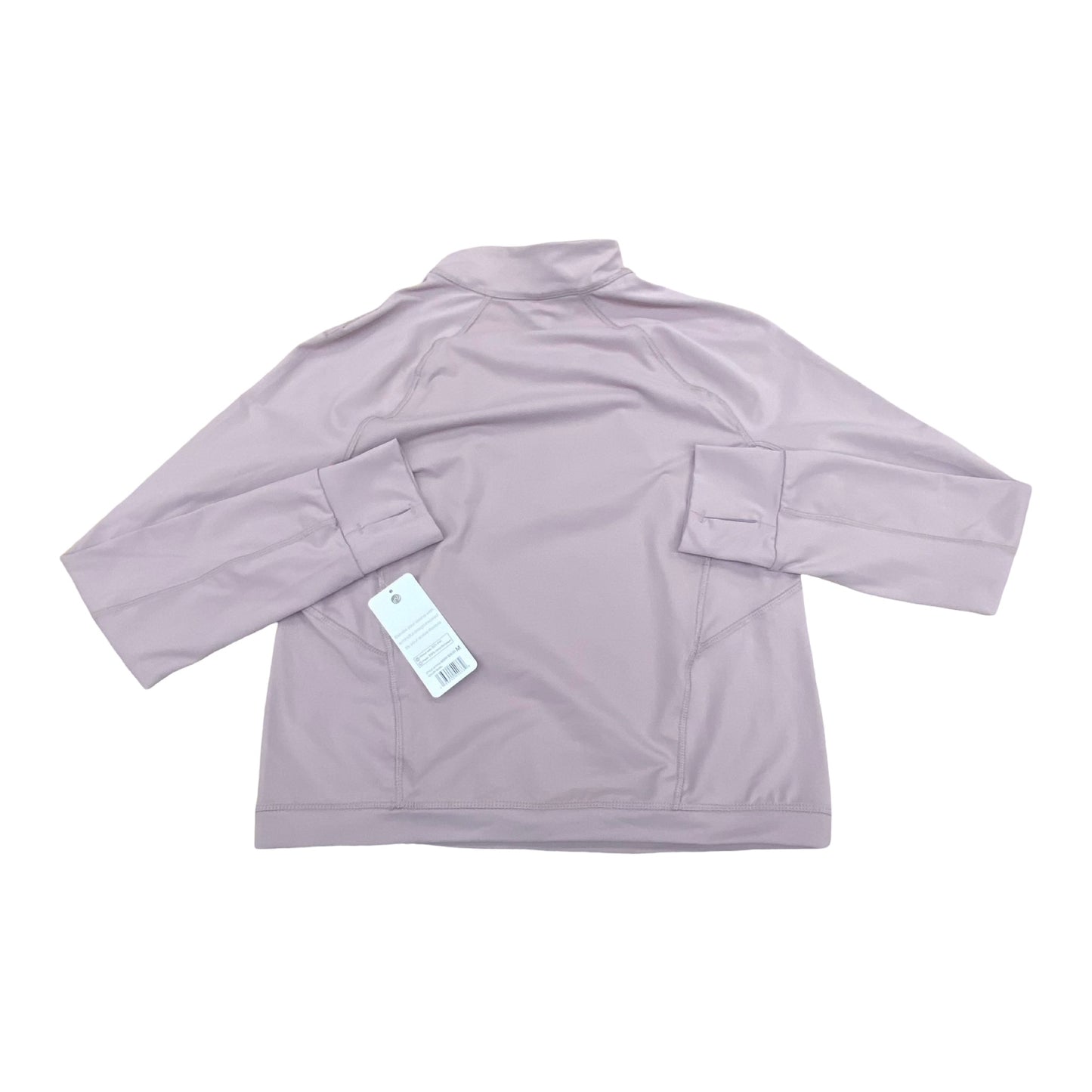Athletic Top Ls Collar By Apana In Mauve, Size:M