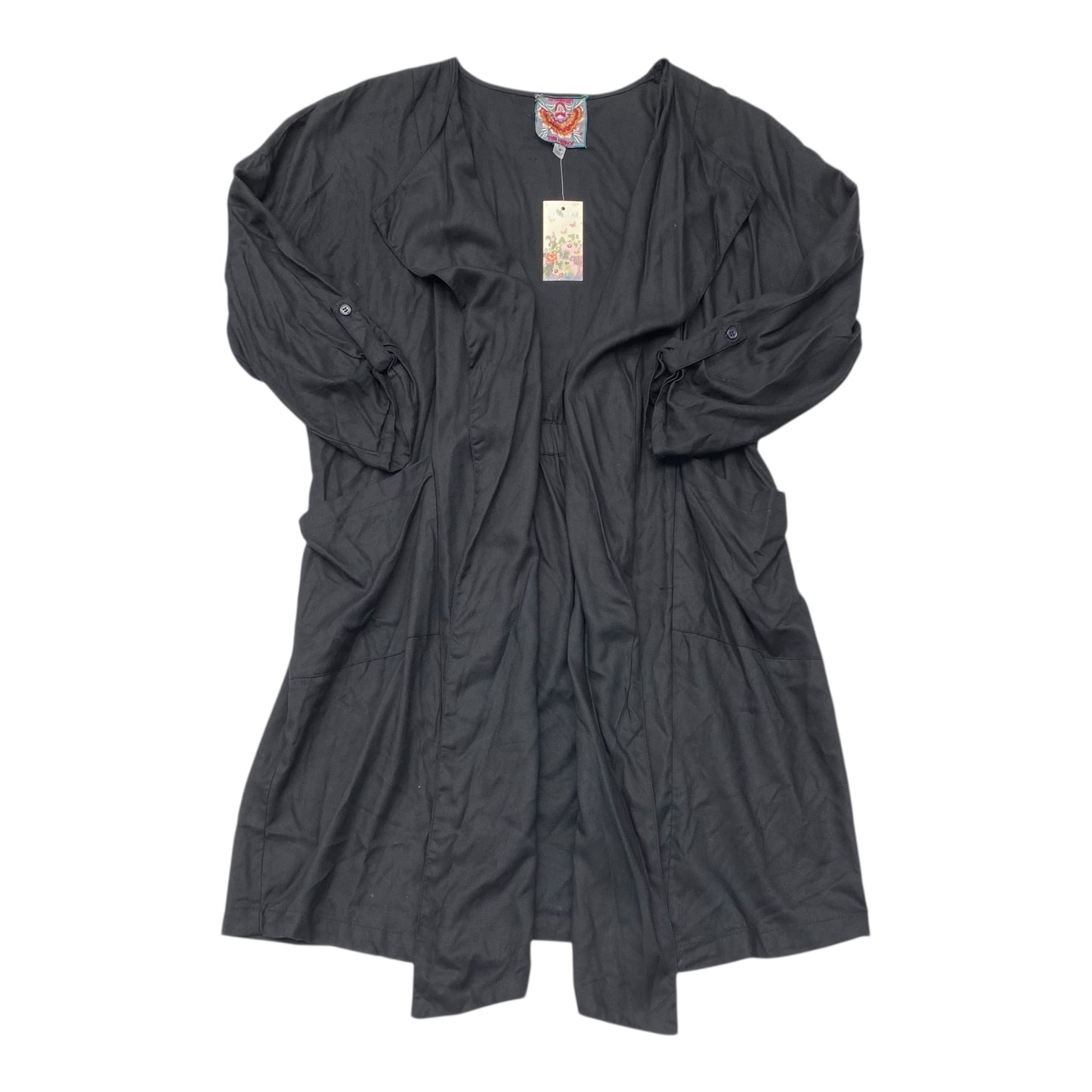 Cardigan Designer By Johnny Was In Black, Size:M