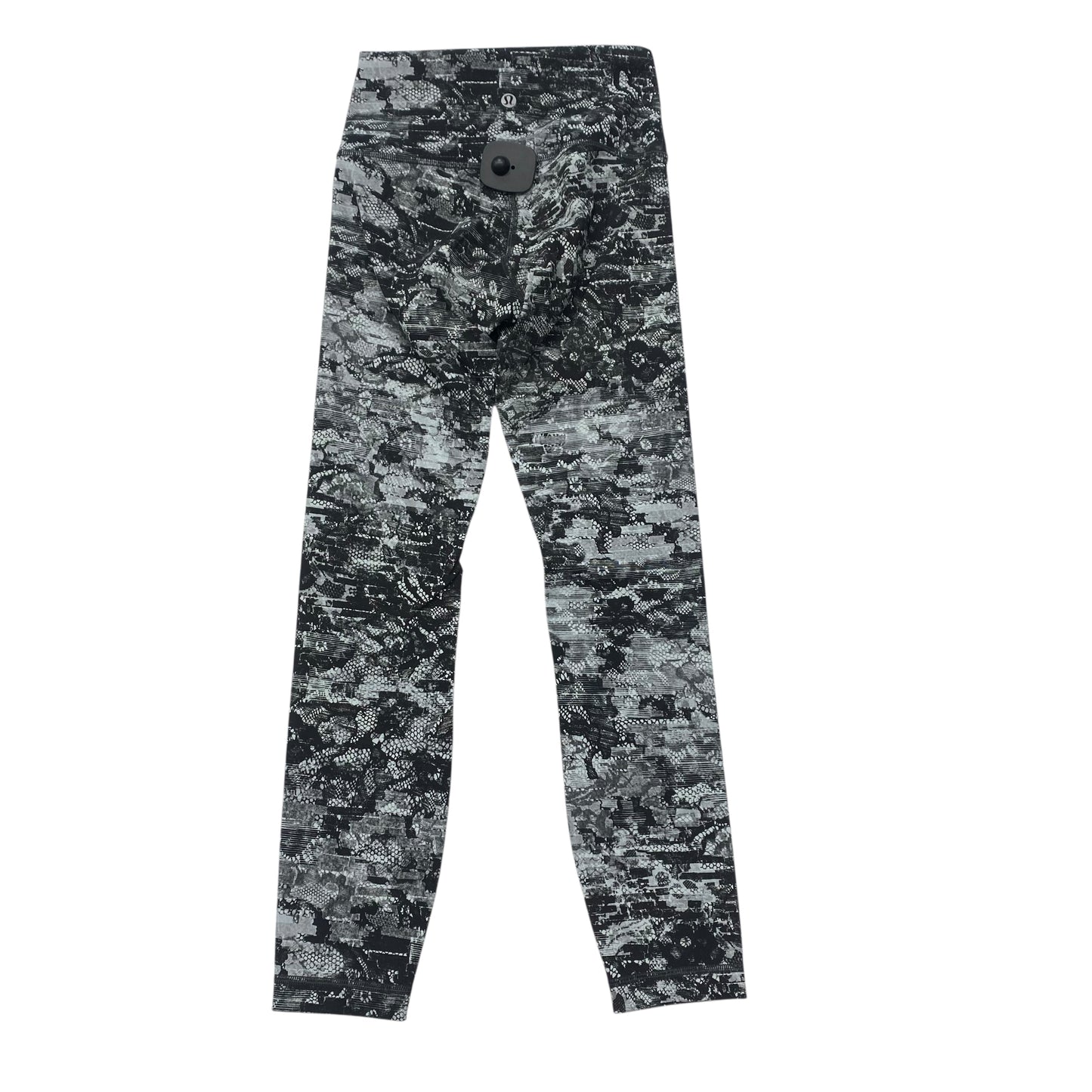 Athletic Leggings By Lululemon In Black & White, Size:2