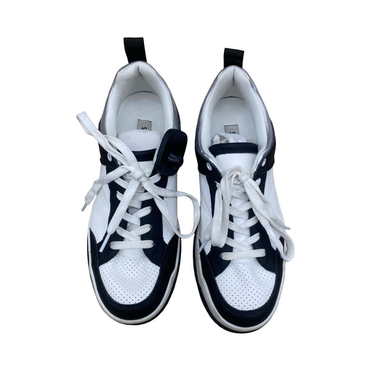 Shoes Sneakers By Steve Madden In Black & White, Size:9.5