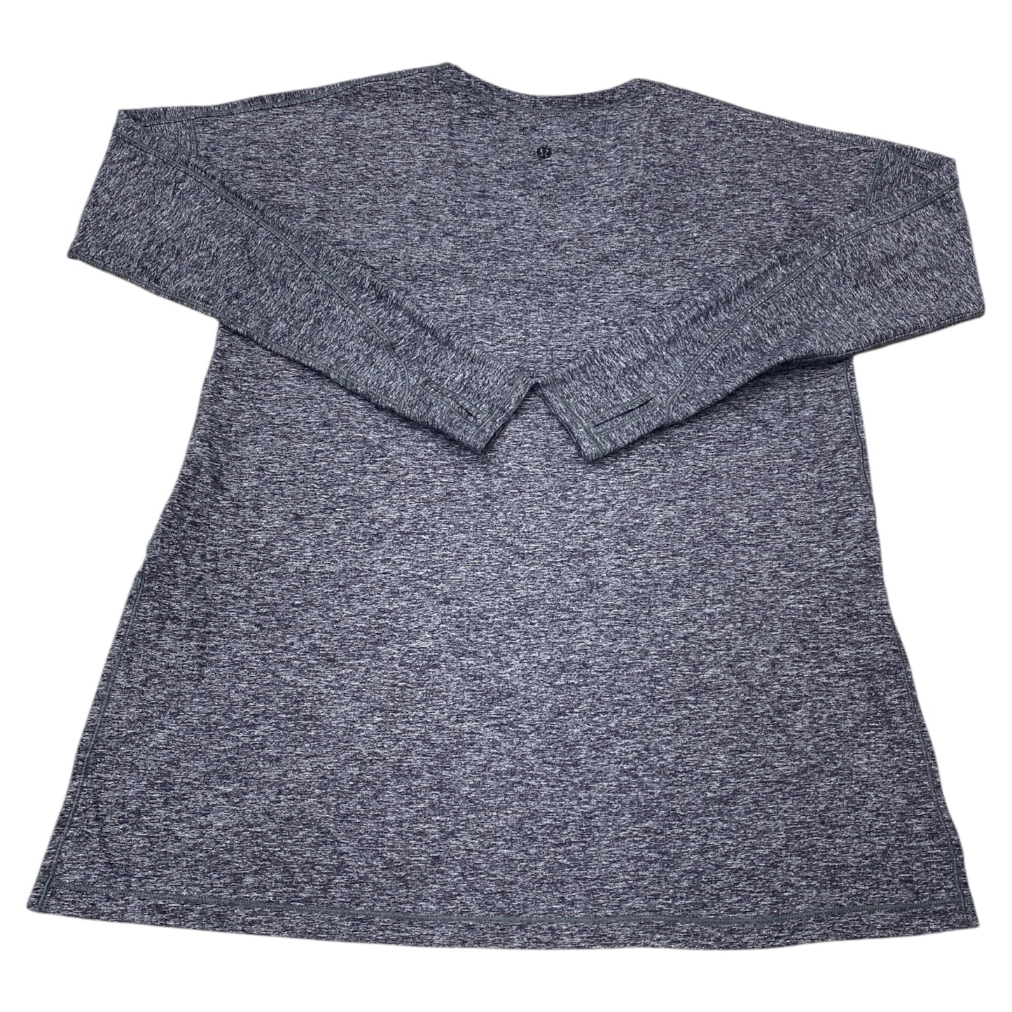 Athletic Top Ls Crewneck By Lululemon In Grey, Size:M