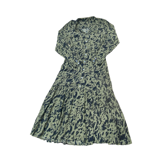 Dress Casual Maxi By Rails In Black & Green, Size:Xl