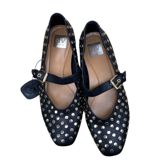 Shoes Flats By Dolce Vita In Black & Silver, Size:9.5