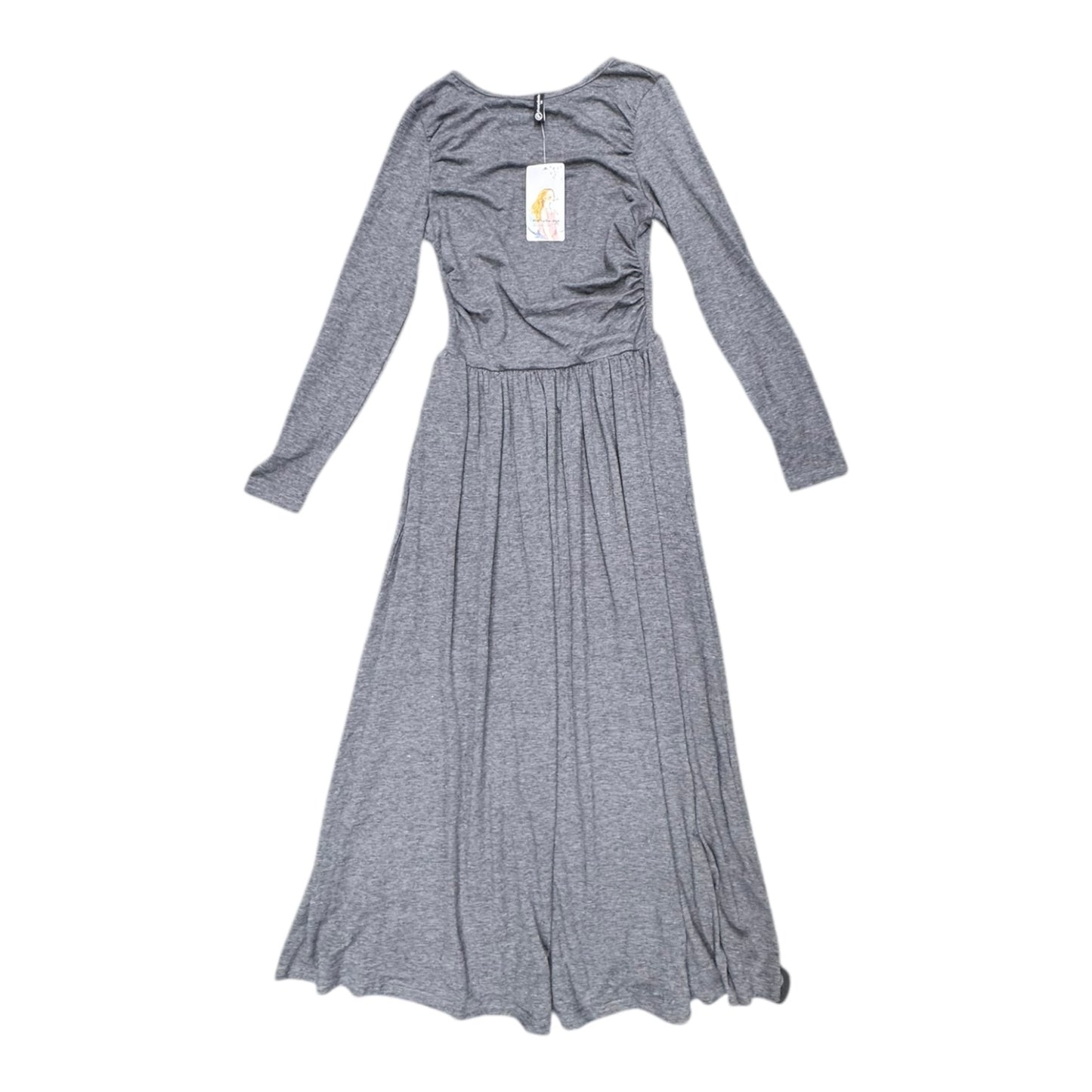 Dress Casual Maxi By Prettygarden In Grey, Size:Xs