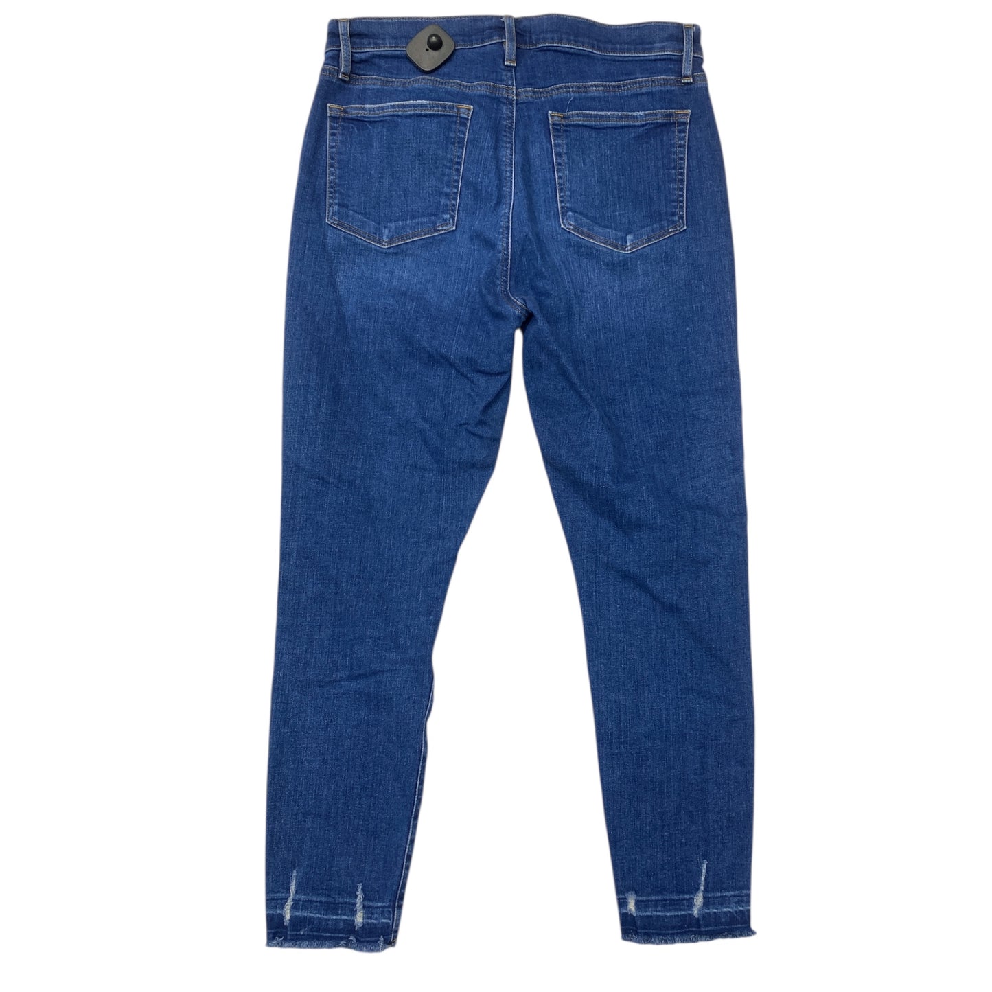 Jeans Skinny By Loft In Blue Denim, Size:12