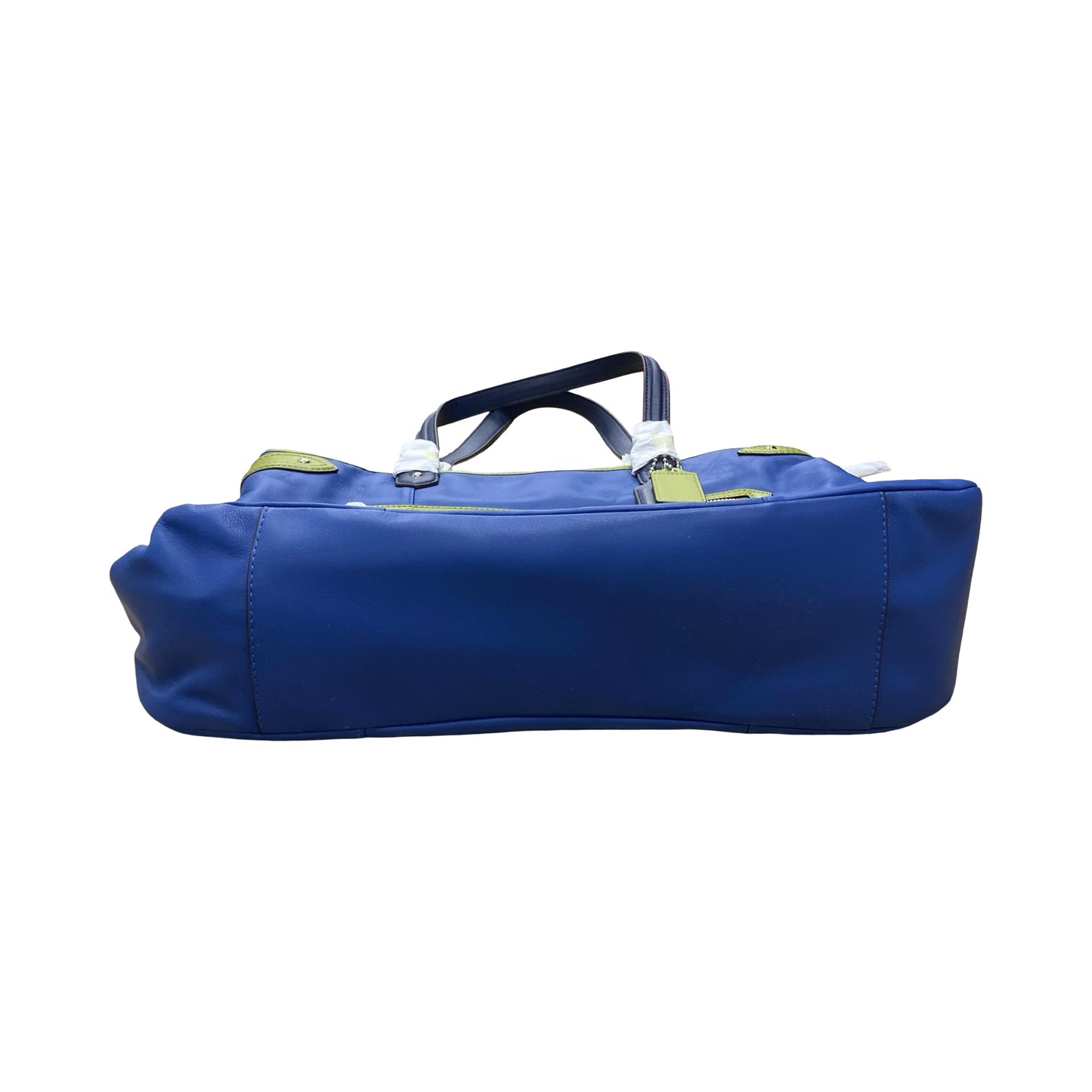 Handbag Designer By Coach In Blue & Green, Size:Medium