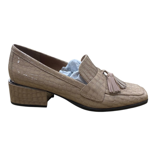 Shoes Heels Block By Donald Pliner In Cream, Size:8.5