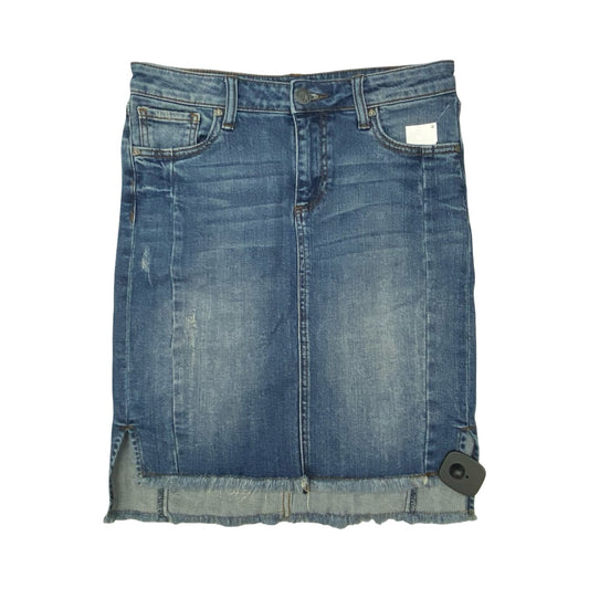 Skirt Maxi By Kut In Blue Denim, Size:2