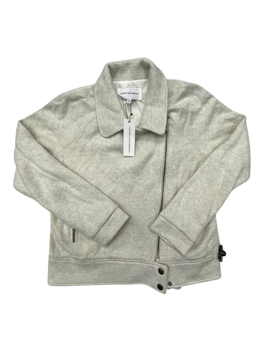 Jacket Moto By Cupcakes And Cashmere In Ivory, Size:M