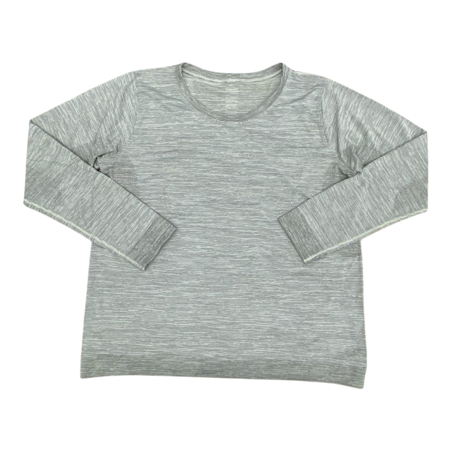 Athletic Top Ls Crewneck By Lululemon In Grey, Size:Xl