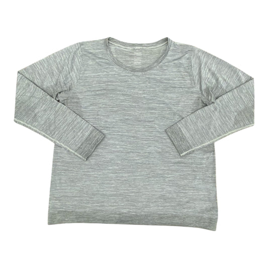 Athletic Top Ls Crewneck By Lululemon In Grey, Size:Xl