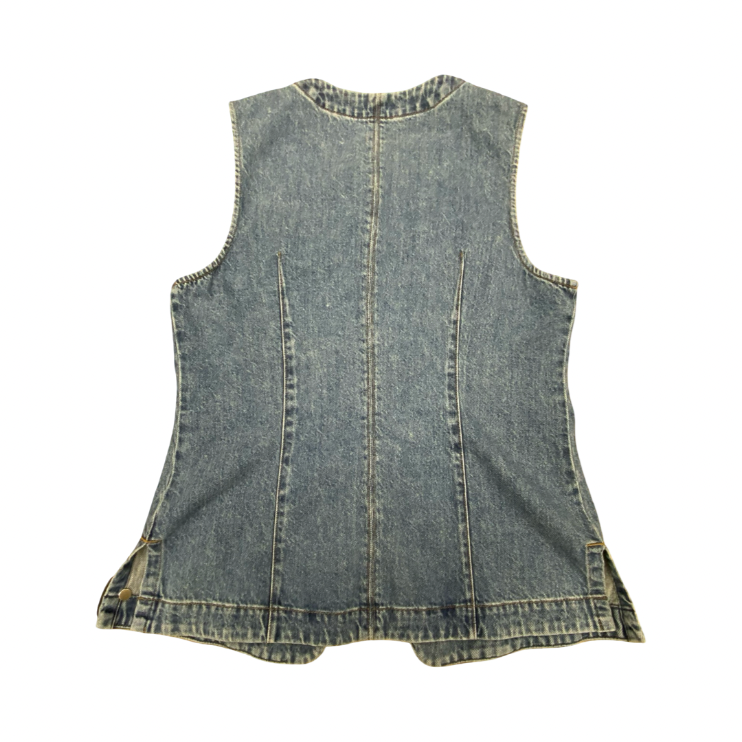 Vest Other By Madewell In Blue Denim, Size:12