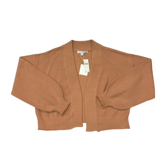 Sweater Cardigan By Flat White In Coral, Size:Osfm