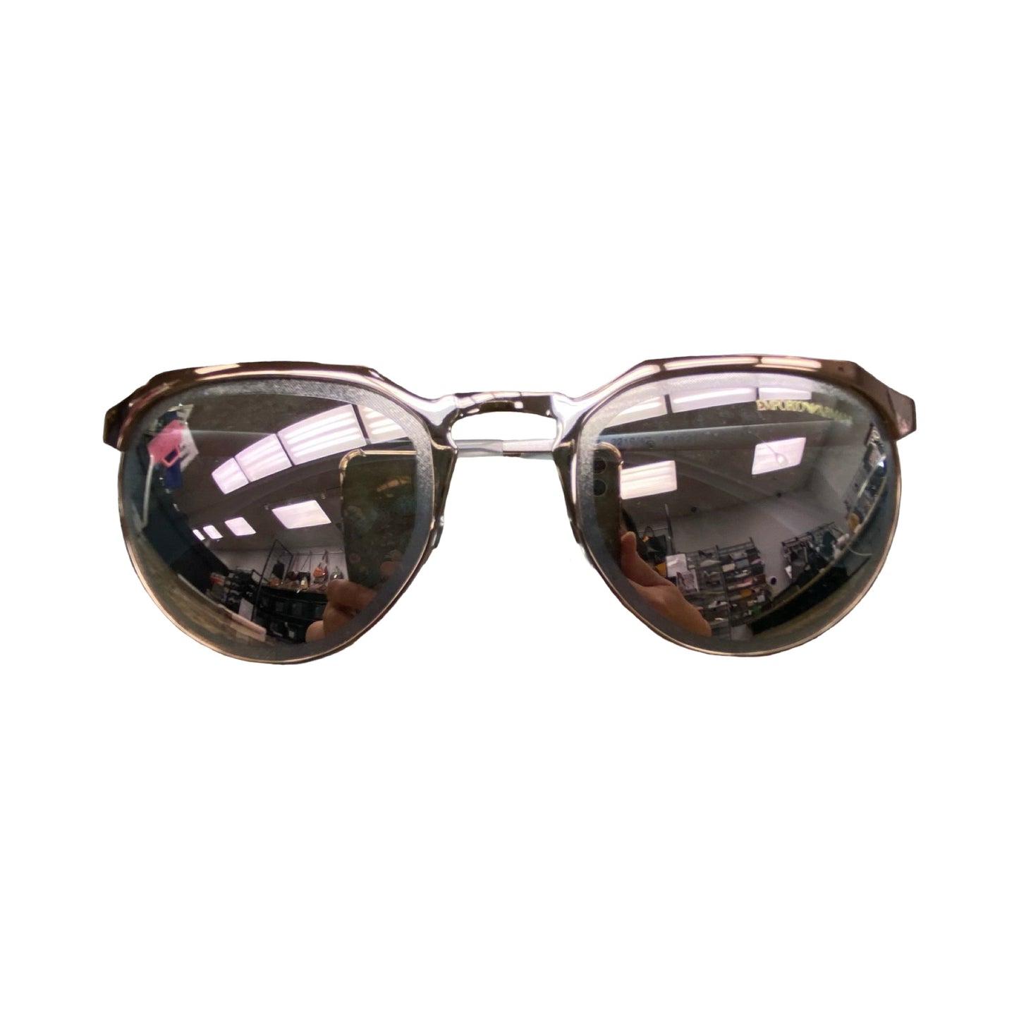 Sunglasses By Emporio Armani In Rose Gold, Size: