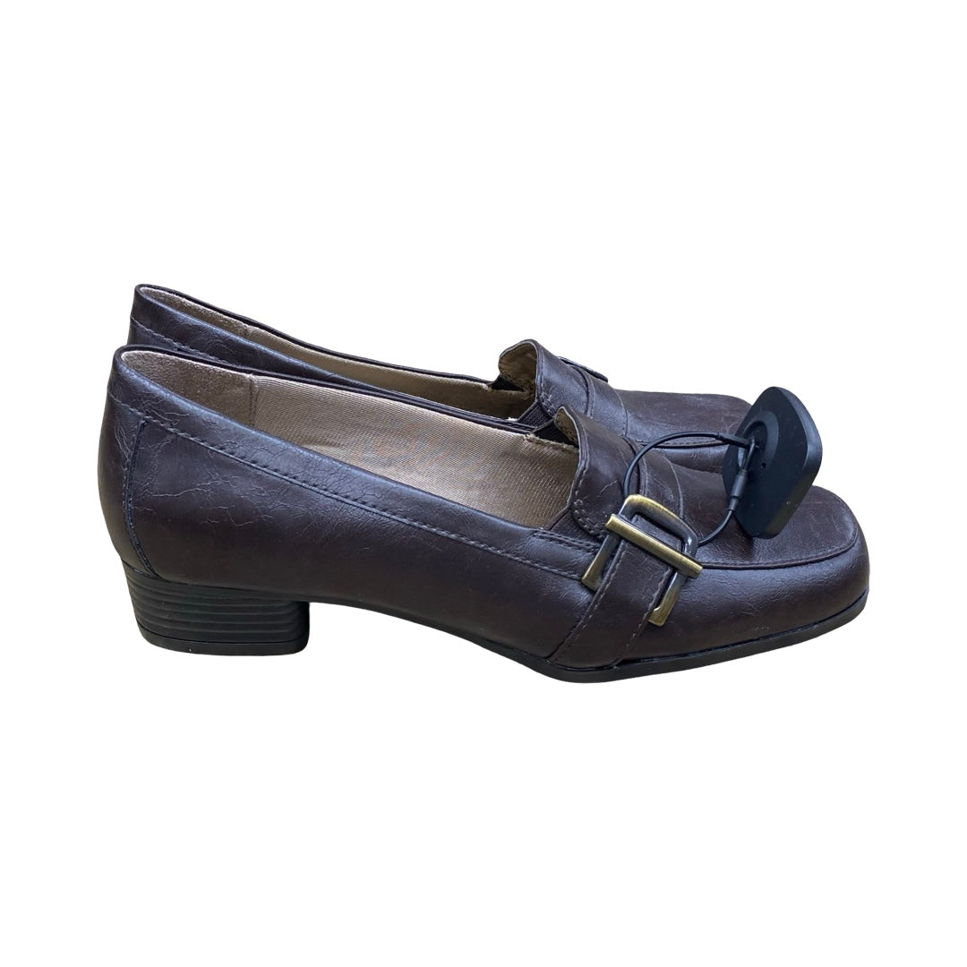 Shoes Heels Block By Life Stride In Brown, Size:7