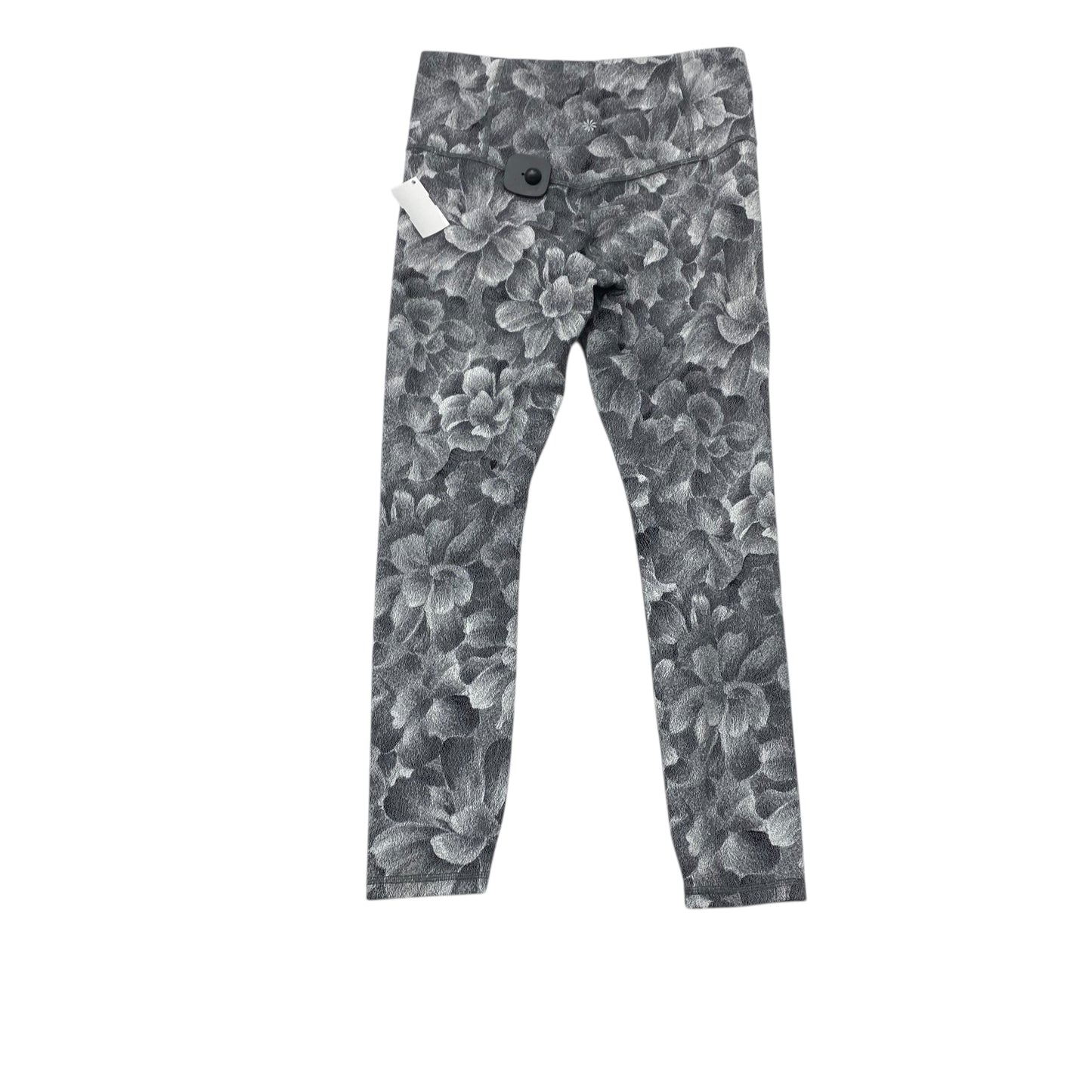 Athletic Leggings By Athleta In Black & White, Size:M