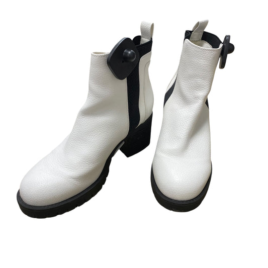Boots Ankle Heels By Mia In White, Size:8