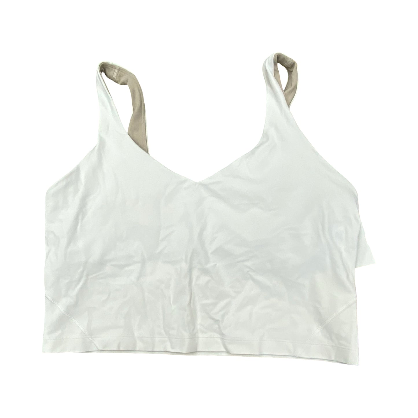 Athletic Tank Top By Lululemon In White, Size:12